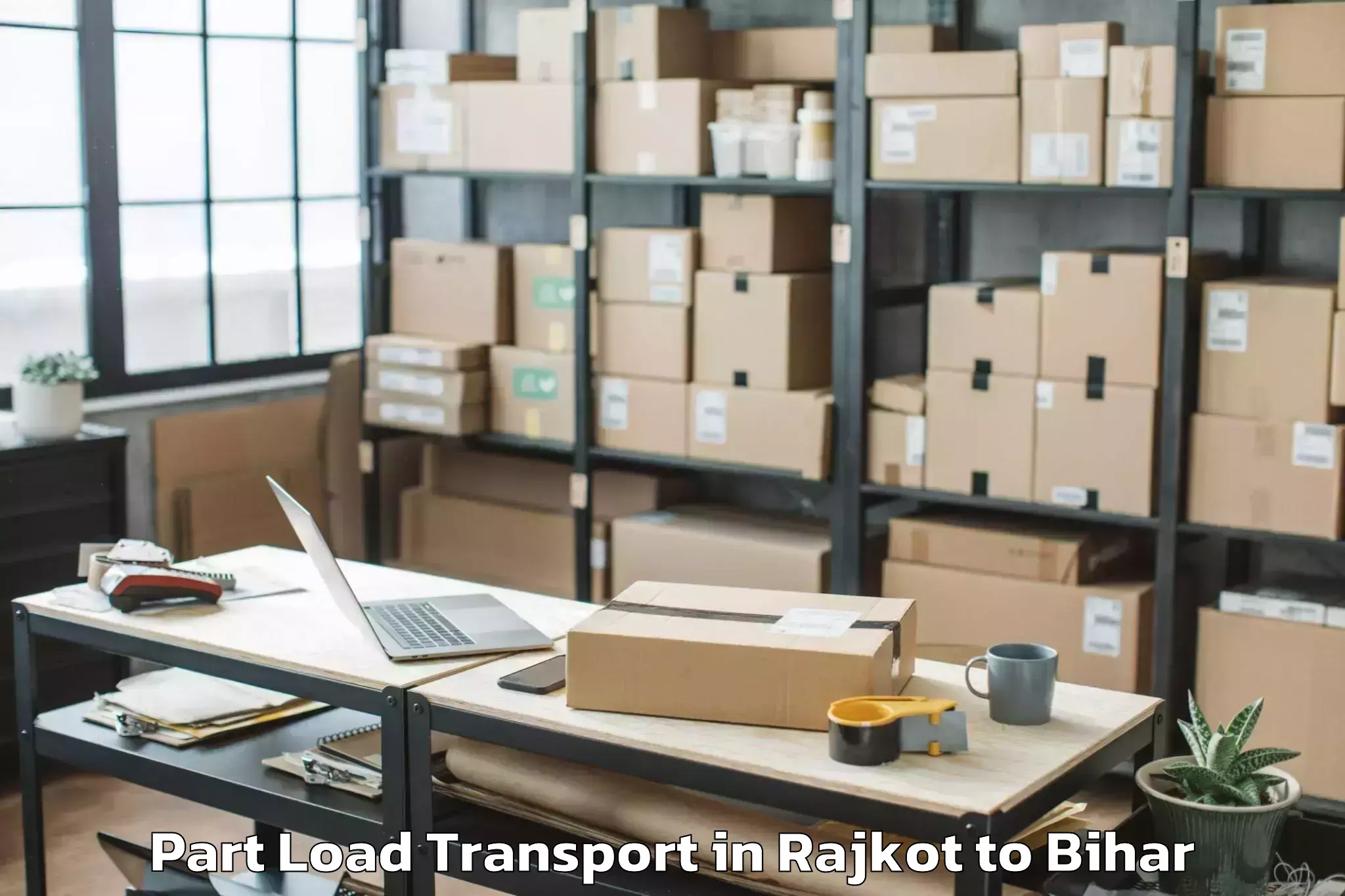 Top Rajkot to Bihar Part Load Transport Available